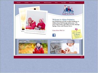Web site www.alpinepeds.com, Alpine Pediatrics
