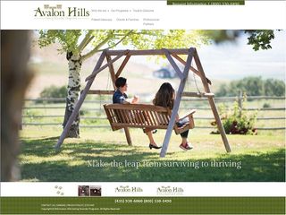 Web site www.avalonhills.org, Avalon Hills Eating Disorders