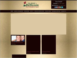 Web site www.dedeckeroms.com, Dennis L De Decker DDS